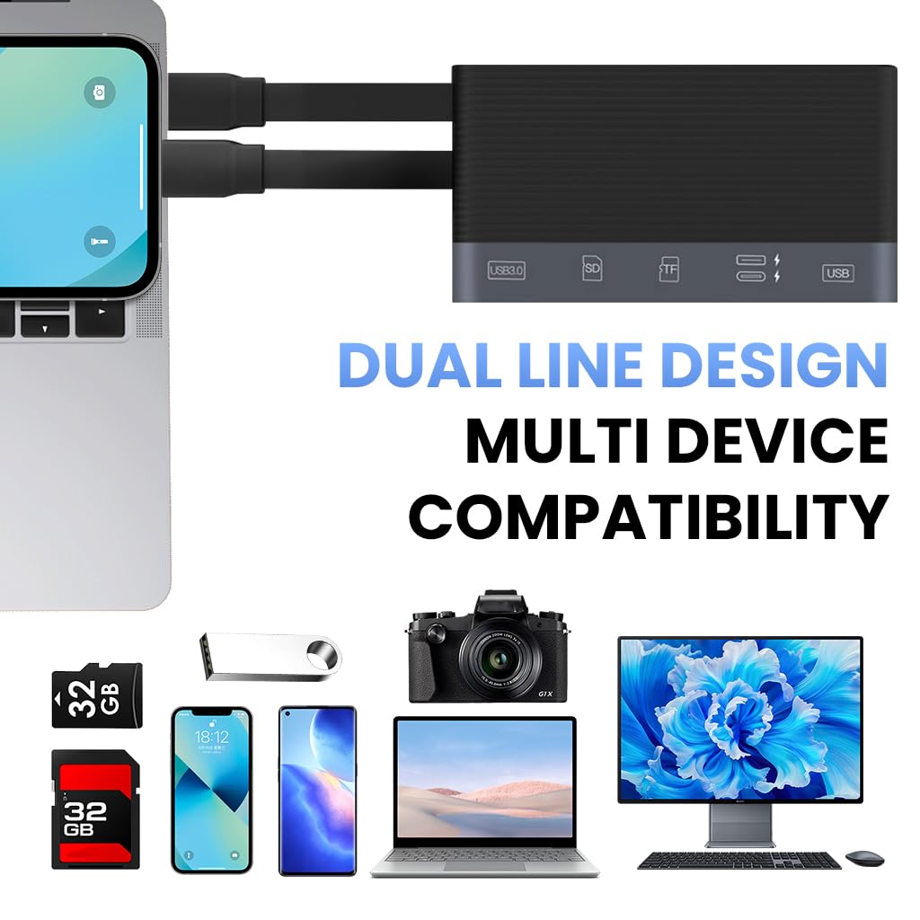 Verilux High-speed dual-line Card Reader 6 in 1 SD Card Reader Micro SD Card Reader Verilux High-speed dual-line Card Reader 6 in 1 SD Card Reader Micro SD Card Reader